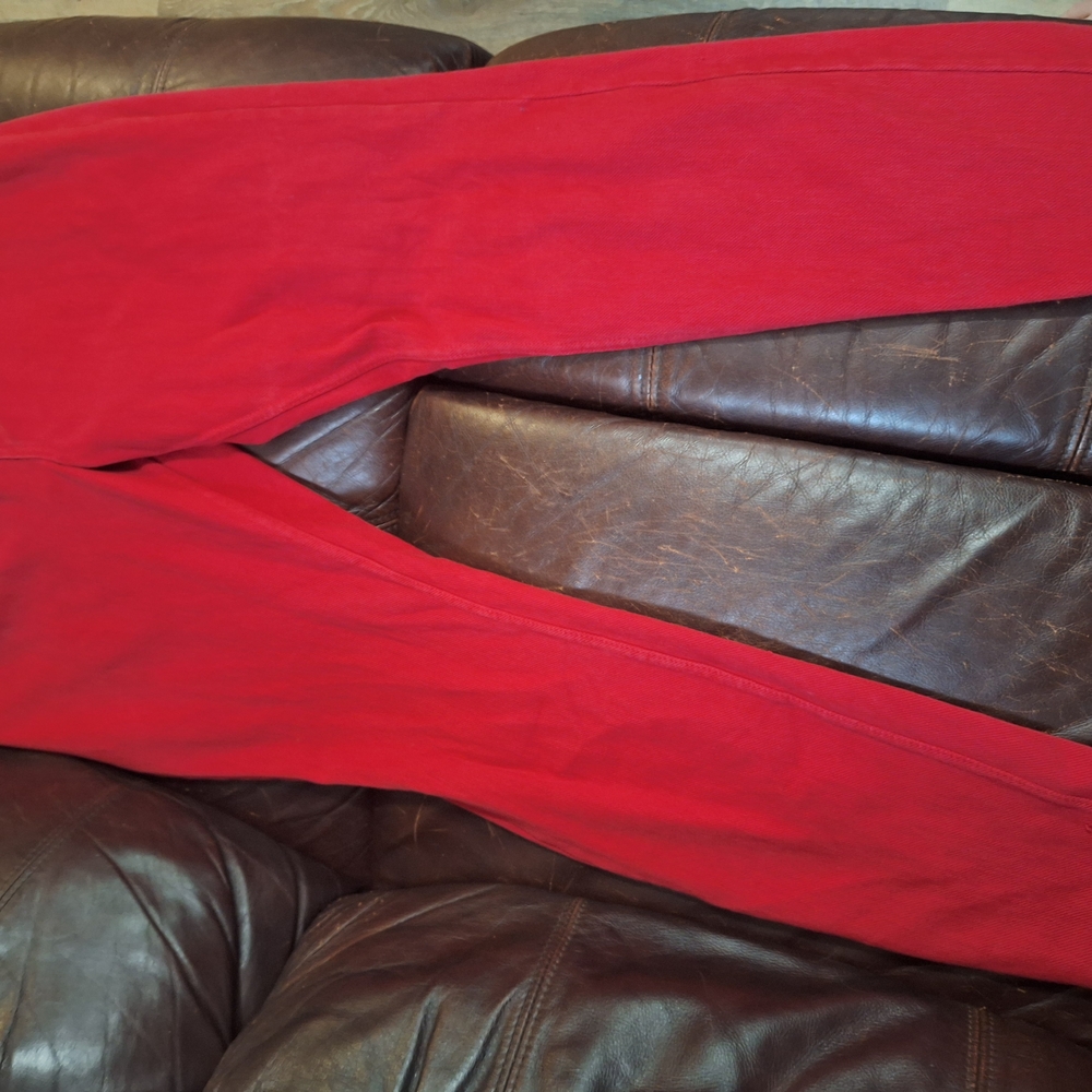Vibrant Red Pants